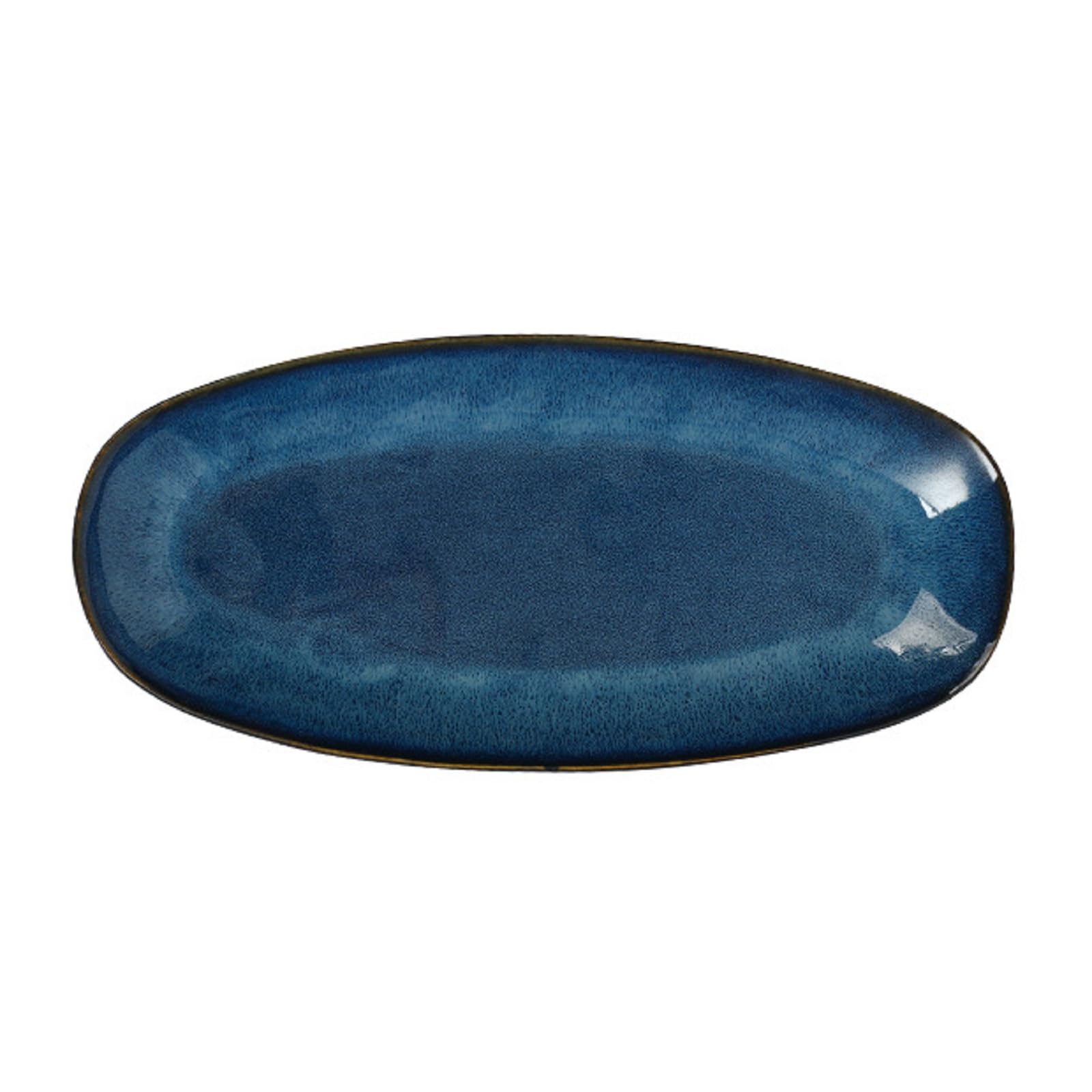 Bafnsiji Oval Ceramic Serving Plate - Japanese Style Sushi & Tapas Dish
