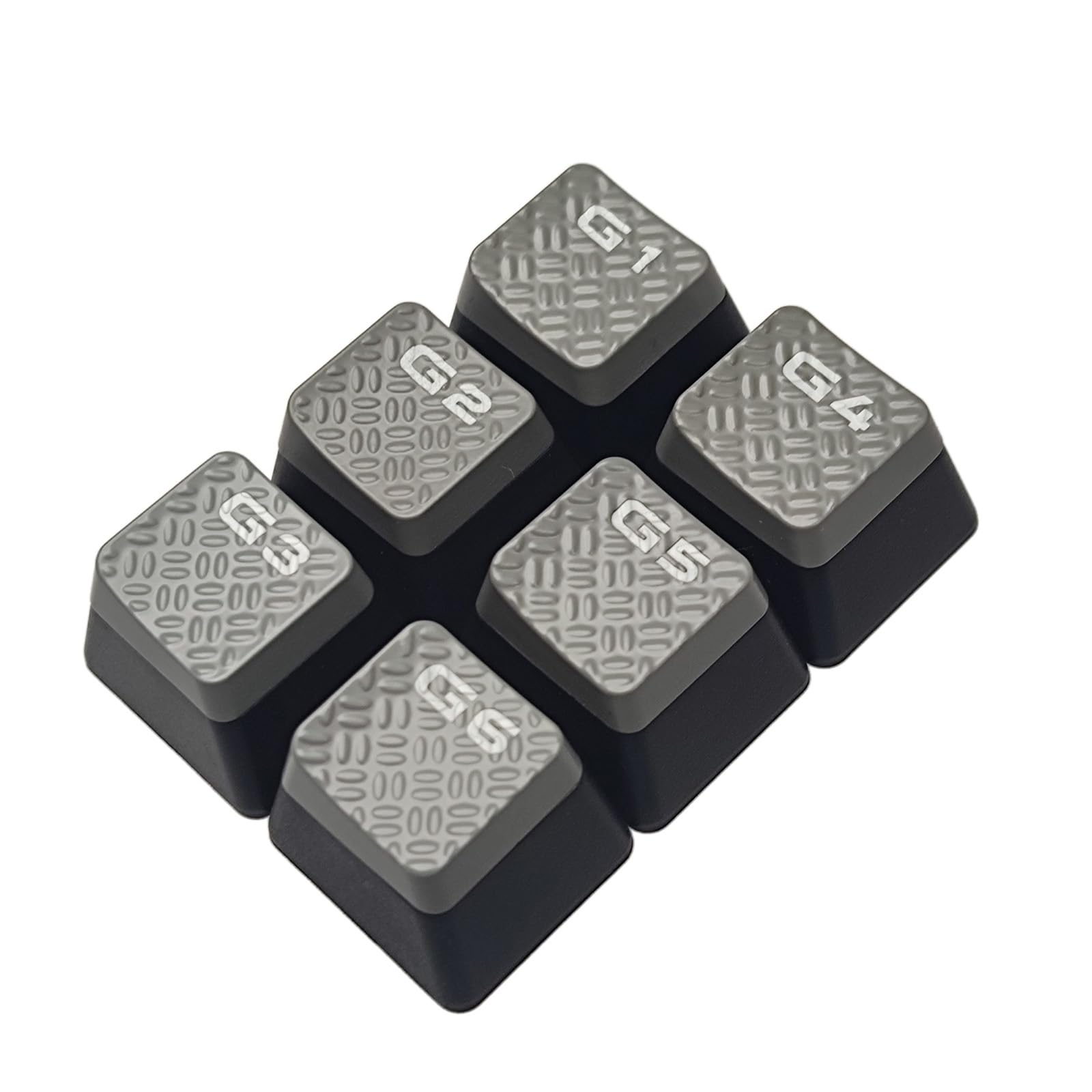 6 unidades G1 / 2/3 / 4/5 / 6 teclas antideslizantes de ABS retroiluminadas, textura antideslizante, teclas para castigo K95 teclados gaming, tapas de teclas ABS