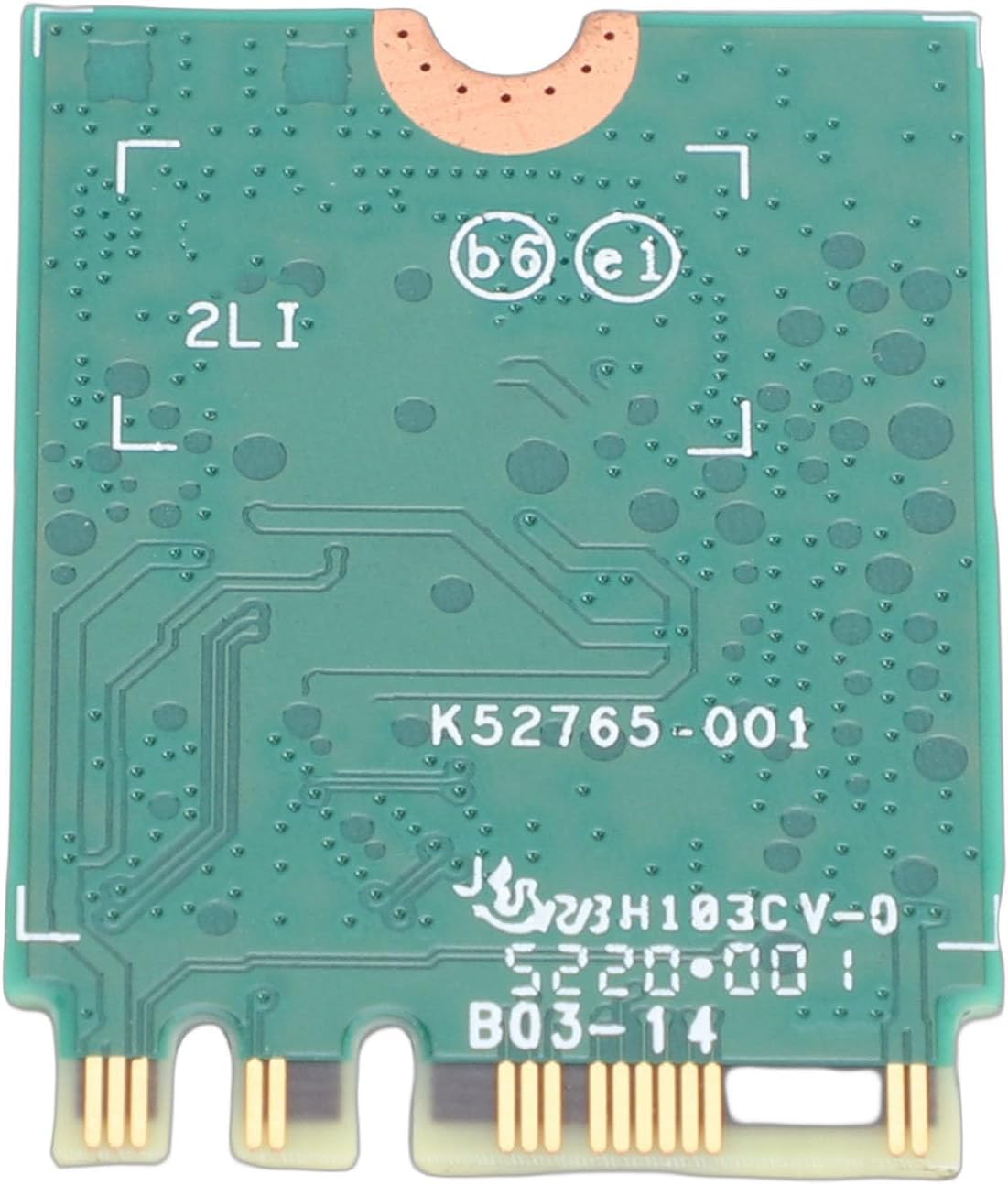 WiFi 6E M.2 Wireless Card, Triple Band 2.4G 5G 6GHz Bluetooth 5.3 PC Network Adapter with Dual 8db Antenna, Support for 10 11