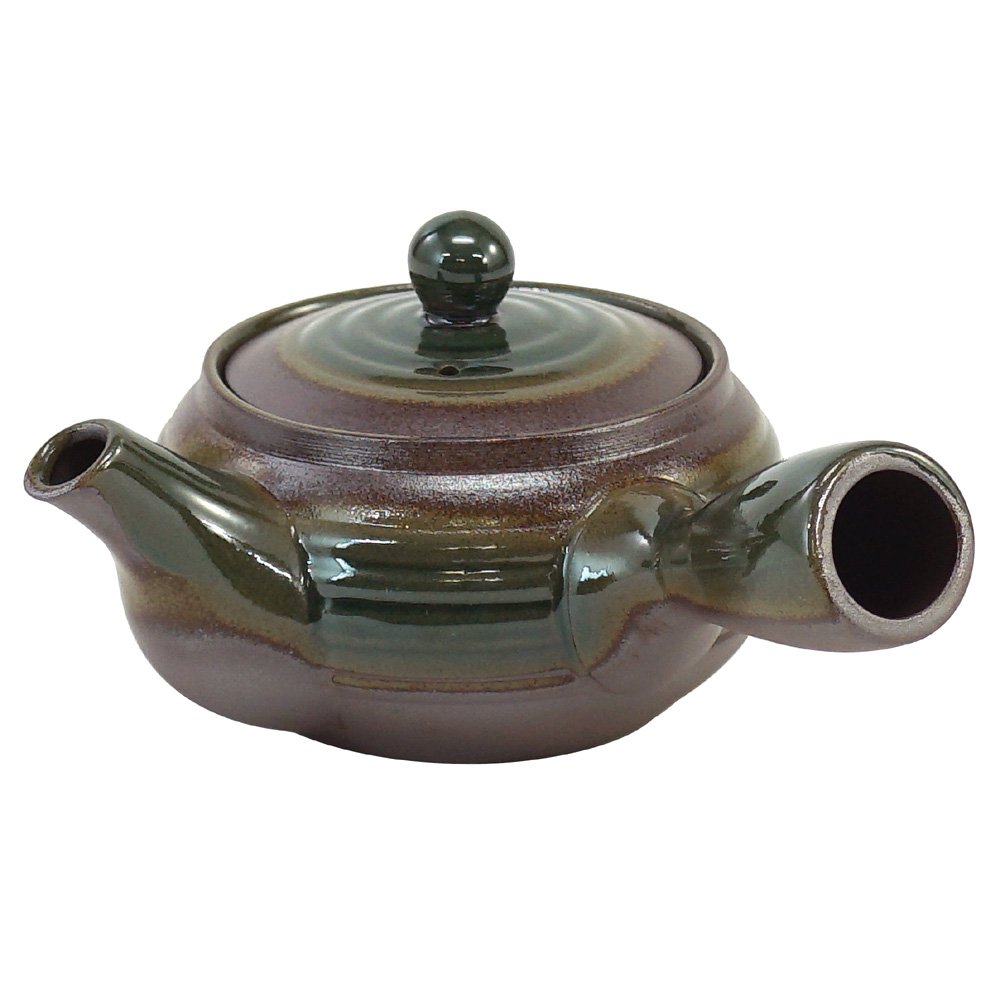 Maruyoshi Pottery Oribe Maki Manyokoyaki Teapot Ceramic 11.8 fl oz (330 cc) Purple : Home & Kitchen