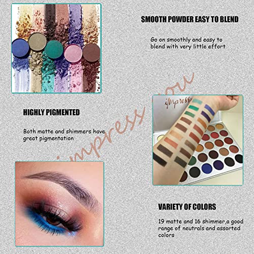 Myuango B17 Highly Pigmented Eyeshadow Palette, Multi-Finish Matte Shimmers Eye Makeup Palette, Blendable Long Lasting Natural Colors, Vegan & Cruelty-Free thumb #3