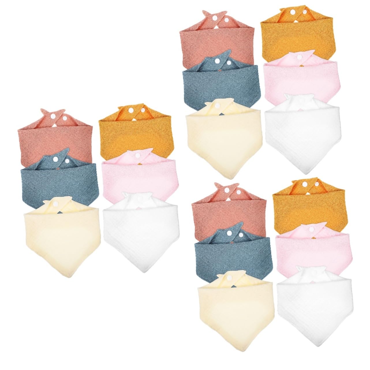 ifundom 12 Piezas Paño Bebé Baberos Baba Baberos Para Niños Baberos Bebe 6-12 Meses Babero Para La Dentición Baberos 0-6 Meses Babero Para Bebe Delantal Simple Gasa Recién Nacido