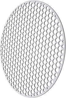 FELTECHELECTR Rede de grelha redonda para campismo Grelha a carvão Grelha de aço inoxidável Fazer chá Grelha de aço inoxidável Churrasco Redes de grelha de prata Redes redondas para churrasco Grelha a carvão Grelha a carvão Grelha