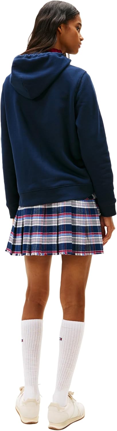 Tommy Jeans womens Medium Weight Hoodie With Stacked Printed Logo Detail - Image 4