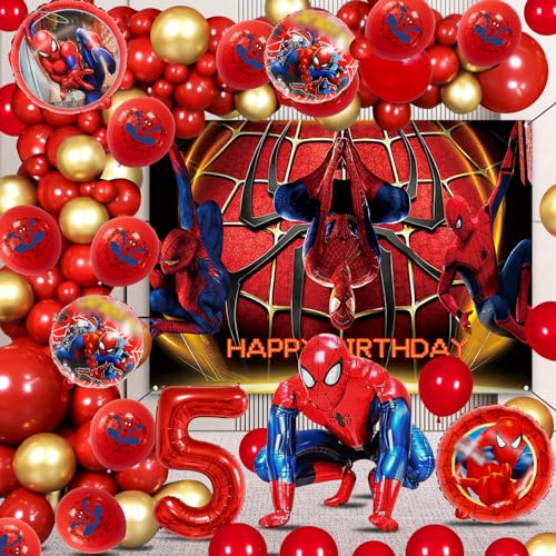69 Piezas Decoracion Cumpleaños Spiderma 5 Años, Globos De Cumpleaños Spiderma 5 Años, Arco De Globos Spiderma 5 Años, Telón De Fondo Cumpleaños Spiderma, Guirnalda Spiderma Cumpleaños 69 Piezas Decoracion Cumpleaños Spiderma 5 Años, Globos De Cumpleaños Spiderma 5 Años, Arco De Globos Spiderma 5 Años, Telón De Fondo Cumpleaños Spiderma, Guirnalda Spiderma Cumpleaños