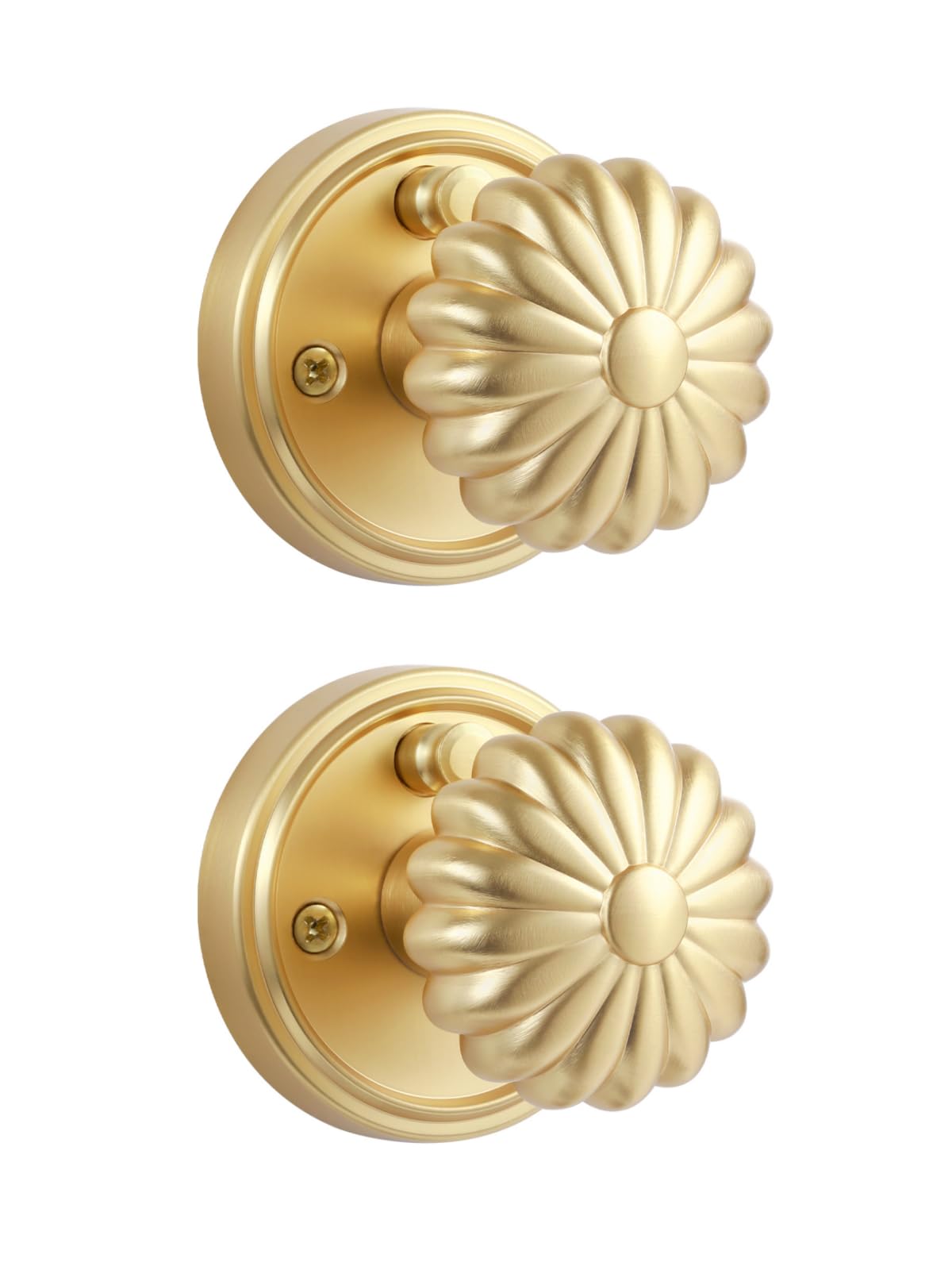 Antique Brass Door Knobs - Retro Privacy Handle -15