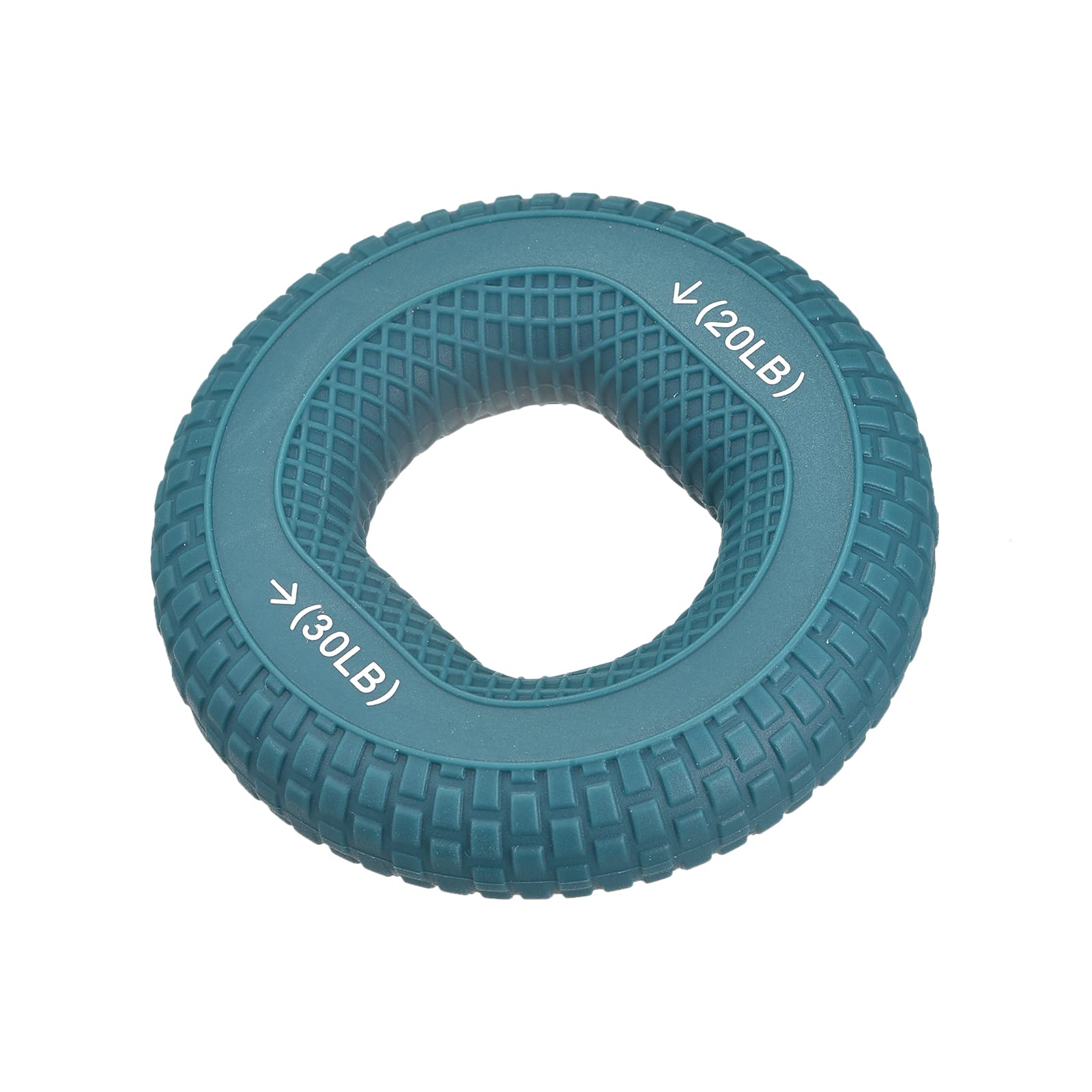 sourcing map Hand Grip Strengthener, 3.07" 20-30 Lbs Silicone Rings Fingers Forearms Exercises Grip Trainer for Rock Climbing Athletes Workout, Dark Blue