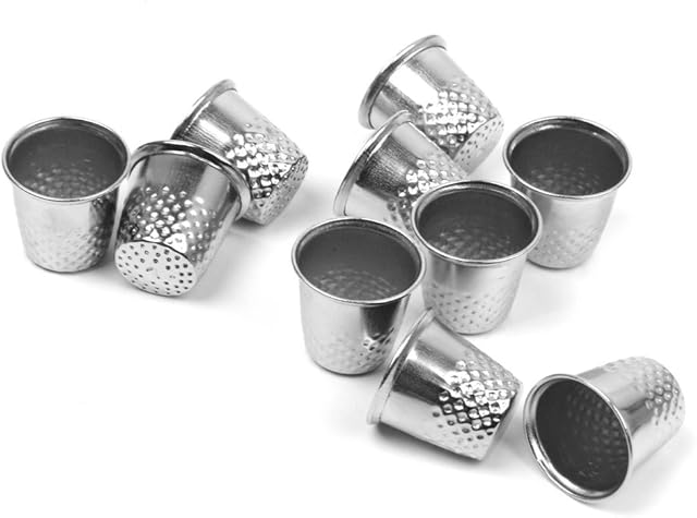 Metal Thimbles Finger Sewing Grip Shield Protector for Pin Needle Large Knitting Quilting by Accessories Attic (1)