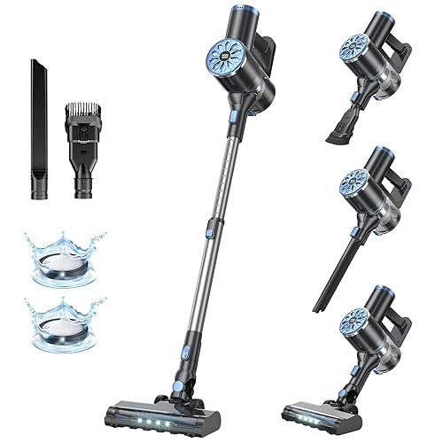 VIPSUN Cordless Vacuum Cleaner with Self-Standing, LED Screen Stick Vacuum