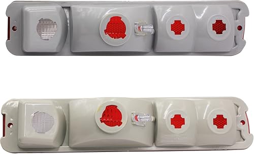 Miniatura 5 de LOSTAR Par (2) Juego de luces traseras traseras izquierda y derecha, color rojo, compatible con Chevrolet El Camino Malibu GMC Caballero 12585