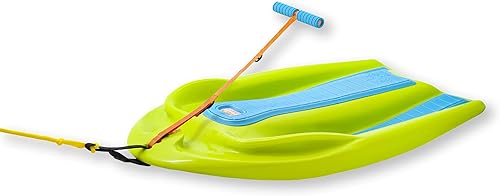 Miniatura 2 de ZUP Coast Board - Wakeboard todo en uno para niños con mango de cuerda, tabla de entrenamiento, rodillera y esquís acuáticos para deportes Amarillo