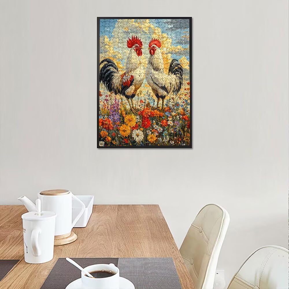 Puzzle 3000 elementów, puzzle dla dorosłych kwiaty artystyczne kurczak puzzle, gra puzzli, drewniane układanki, niemożliwe klasyczne układanki, do gry edukacyjnej wyzwanie zabawki, układanki rodzinne