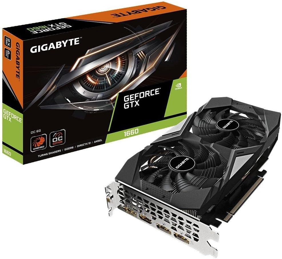 Gigabyte - GeForce GTX 1660 Aorus, GV-N1660-OC-6GD Gigabyte - GeForce GTX 1660 Aorus, GV-N1660-OC-6GD