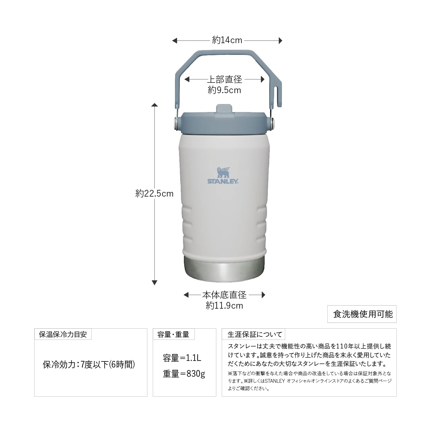 STANLEY アイスフローフリップストロー ジャグ 1.1L大容量 スポーツ CLASSIC SERIES（STANLEY） STANLEY スタンレー アイスフローフリップ