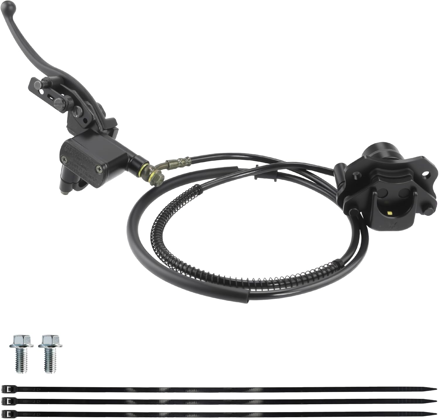 PRO BAT ATV Hydraulic Brake Master Cylinder Caliper Assembly for 50cc 70cc 90cc 110cc 125cc Chinese Quad Kids ATV Mini Four Wheeler Taotao Coolster, Black