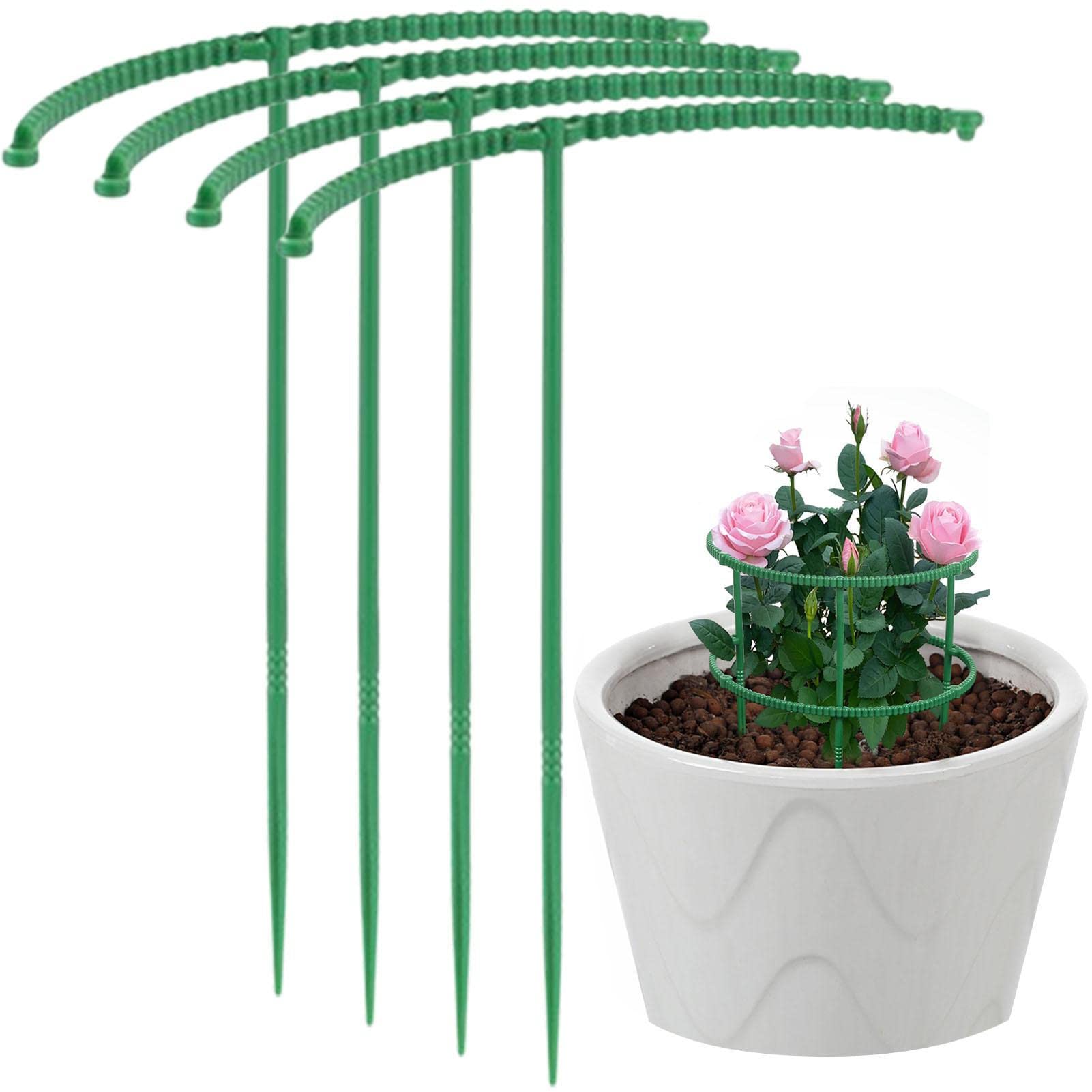 16 Pezzi Supporto Piante, Supporto Per Piante Da Giardino