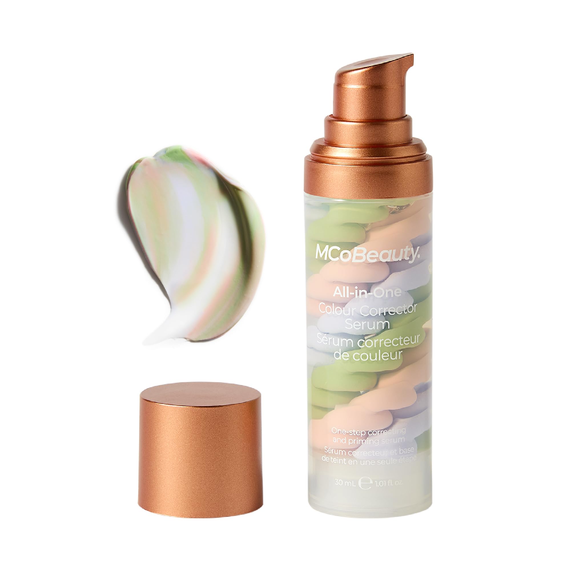 MCoBeauty, All-In-One Colour Correcting Primer Makeup, Gel like Textured Serum with Niacinamide and Triple Pigment Blend