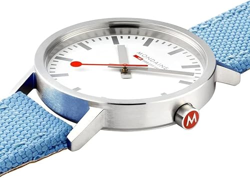 Miniatura 3 de Mondaine Reloj Classic Official Swiss Railways BlancoAqua, Movimiento de cuarzo