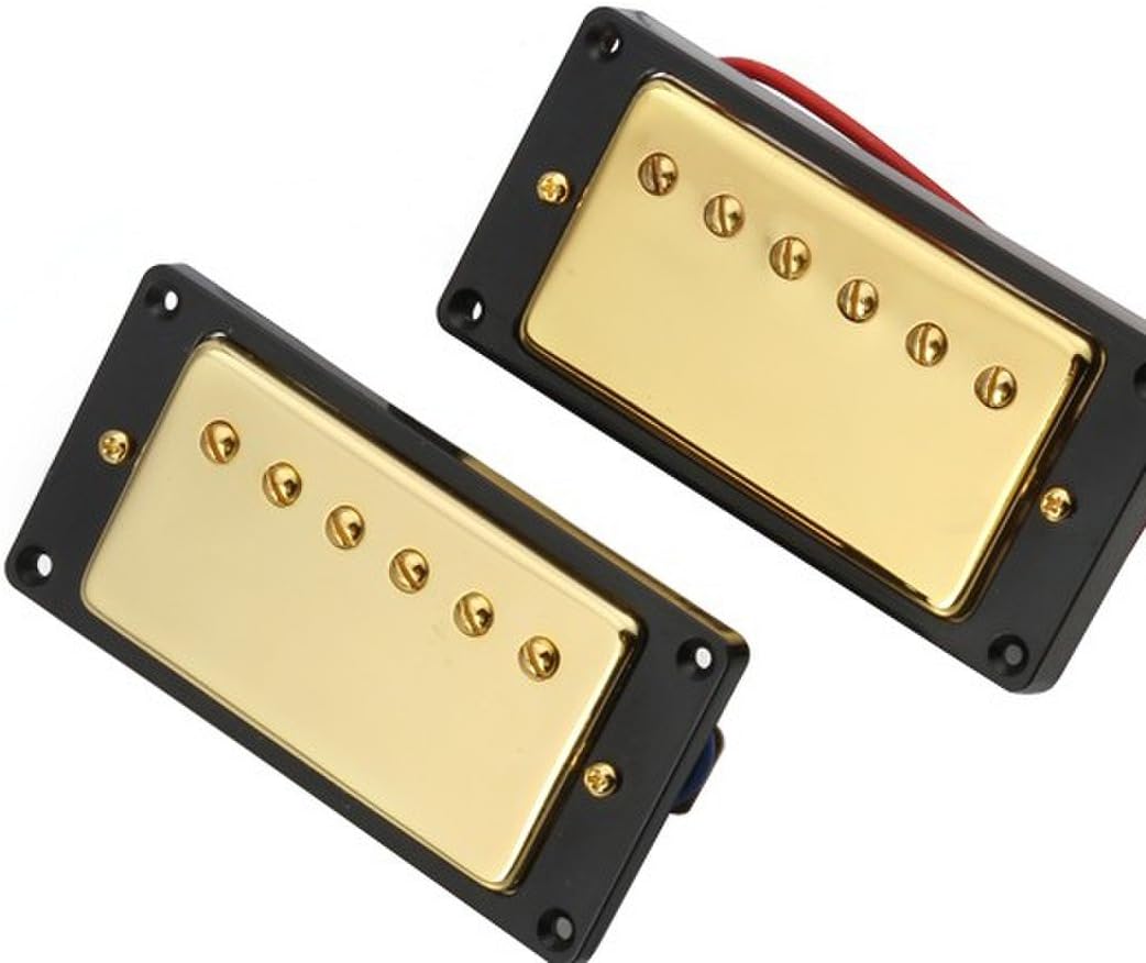 The FretWire Replacement Pickup Set - Humbucker Pickup Set to Repair & Build Your Own Guitar kit - Set of 2 (Classy Gold)