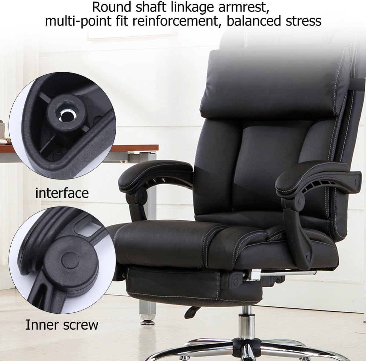 Universal Plastic Office Chair Armrest Accessories for Ergonomic Support