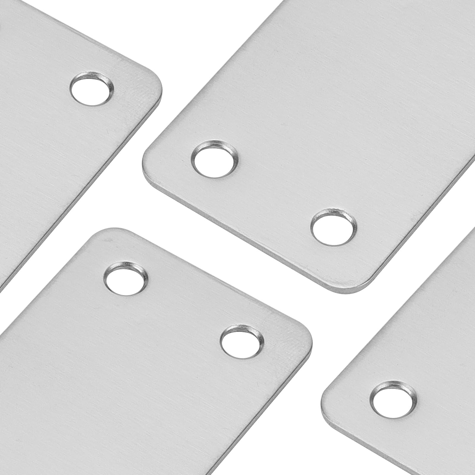 MUKCHAP 24 PCS 60 x 38 x 1.5mm Flat Mending Plate, Stainless Steel Jointing Plates with 96 Screws, Metal Flat Straight Support Bracket for Wood, Furniture - Image 3