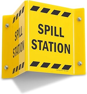 SmartSign “Spill Station” Projecting Sign | 5" x 6" Acrylic, Made in USA