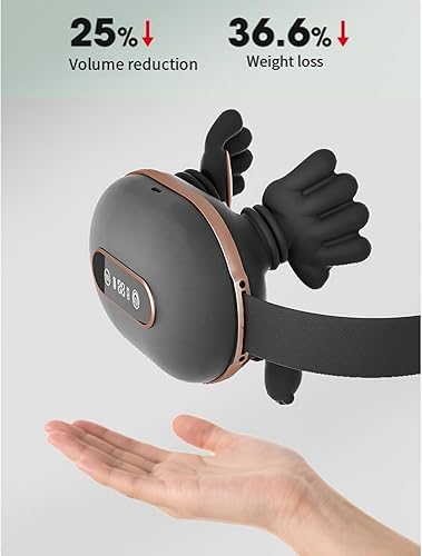 Miniatura 3 de Masajeador de cuello para aliviar el dolor de tejido profundo simula un masaje de manos real con masajeador eléctrico de calor para cuello, espalda,