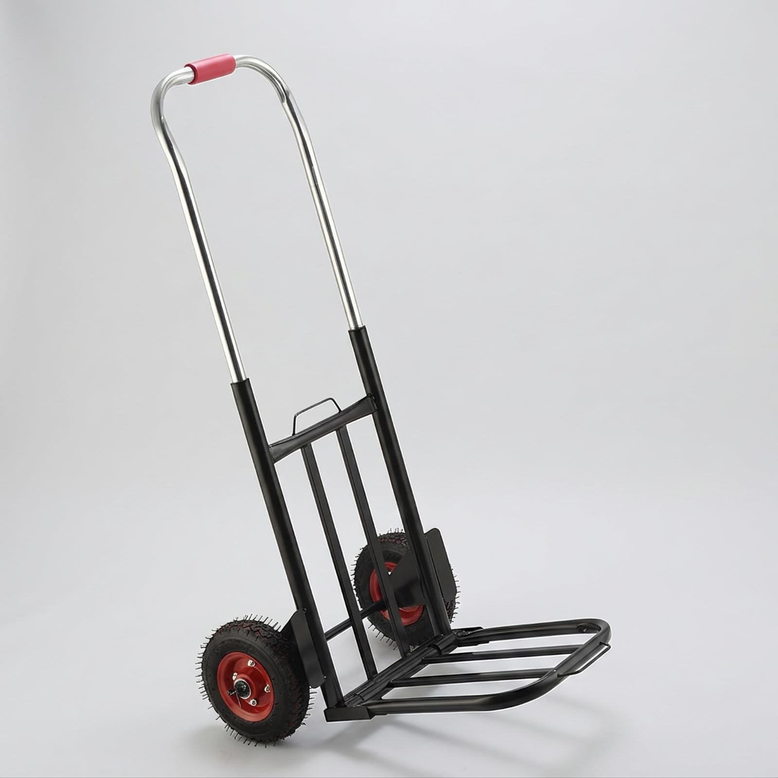 predolo Carrello Pieghevole Compatto Impugnatura vermiglia Imbottita, Carrello Pieghevole con Ruote, Regolabile in Altezza, per Magazzino, servizi di consegna, Stile A