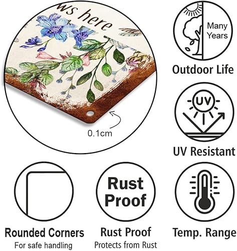 Miniatura 10 de MeMate Letrero de metal con texto en inglés "To Plan a Garden is to Believe in Tomorrow", letrero de jardín de 8 x 12 pulgadas, decoración al aire