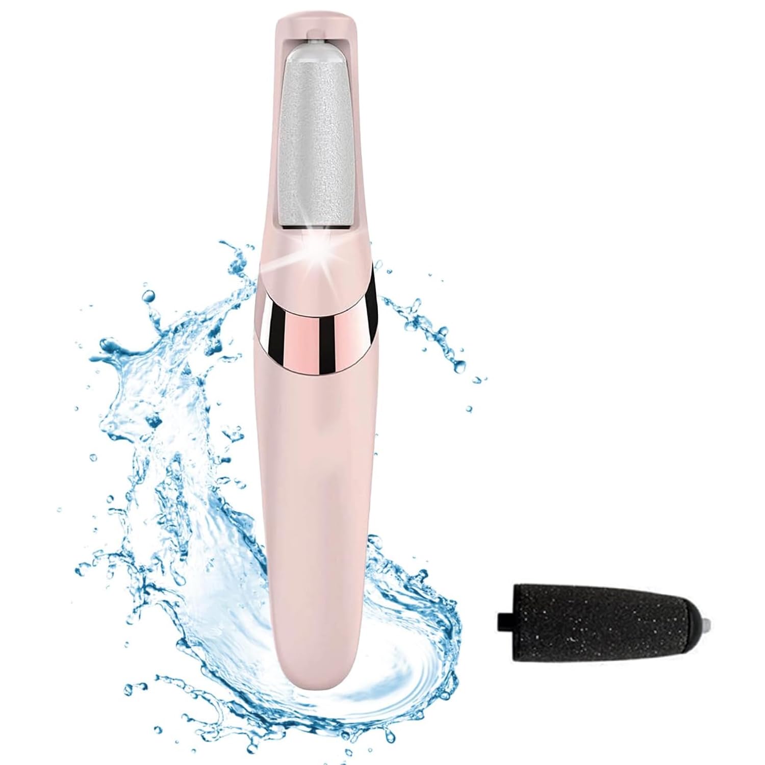 US1984 Callus Remover with 2 Interchangeable Head Rollers | Rechargeable for Foot Care | Callus & Dead Skin Removal Filer | 2 Speed | Pedicure Machine | Foot Scrubber for Dead Skin