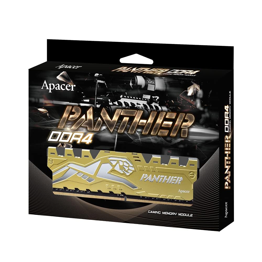 Apacer Panther Golden Dimm Desktop RAM, 32GB(16GB X 2), 3200Mhz