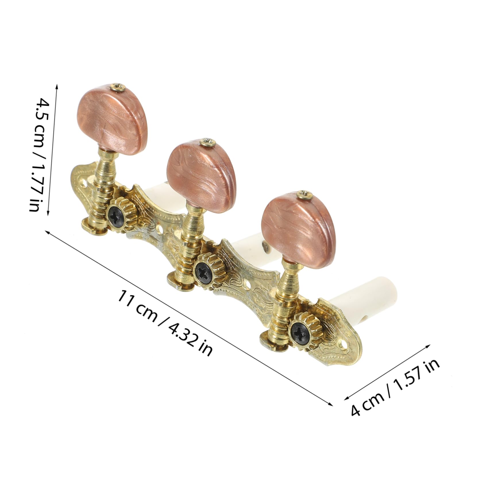 ERINGOGO 2 Rows Electric Guitar Tuning Pegs Metal Folk Guitar Tuners Fine Craftsmanship