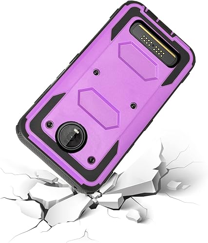Miniatura 3 de Asuwish Funda de teléfono para Moto Z4Moto Z 4 PlayMotoZ4 Force Cover híbrida a prueba de golpes dura a prueba de caídas de cuerpo completo
