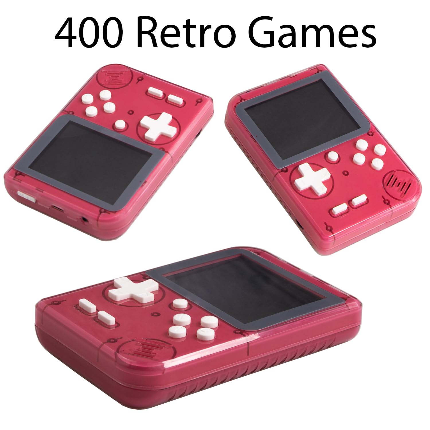 A Red Retro Classic Games Children's新品 Amazon.com: Retro Mini Game Machine with 400 Classical FC Games