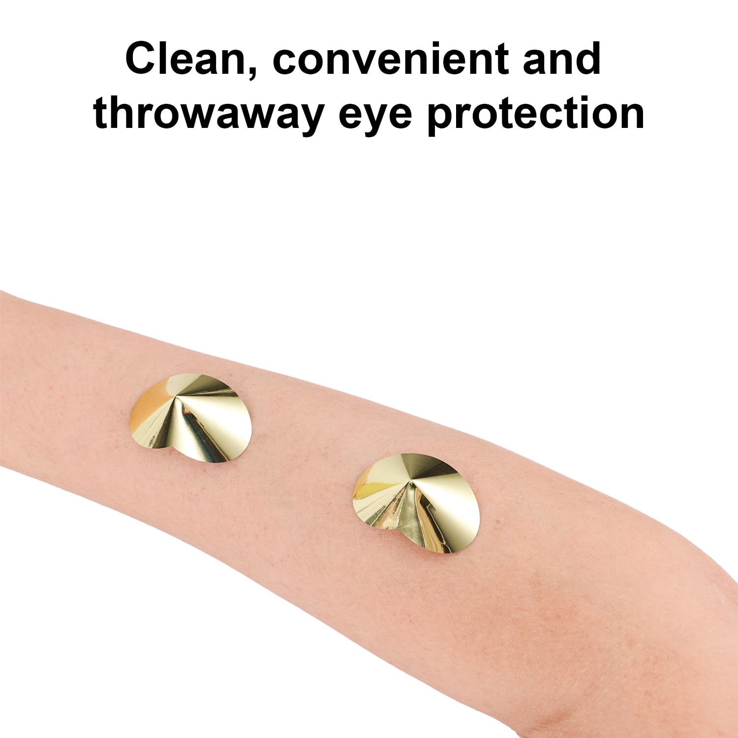 Gosknor 100uds Conos de Protección Ocular, Pegatinas Gafas Cama de Bronceado un Solo Uso para Ojos Cubiertas Gafas Bronceado Sin Línea Tomar el Sol en Verano Accesorios Tumbonas (Dorado)