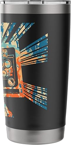 Miniatura 2 de Retro Cassette Tape 70s 80s 90s HipHop Radio Audio Art Stainless Steel Insulated Tumbler