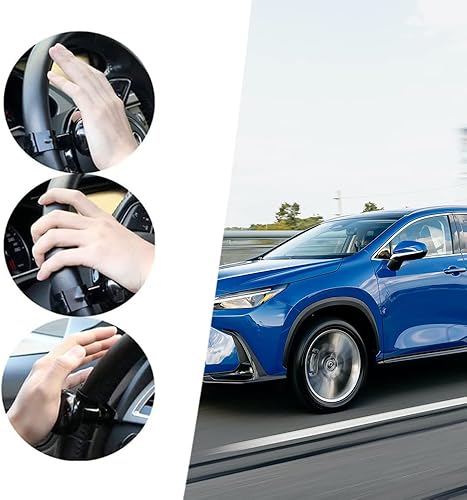 Miniatura 6 de HOTTuoHong Bola elevadora para volante de automóvil, bola giratoria suave con mango giratorio para automóvil, bola auxiliar de control de ayuda para