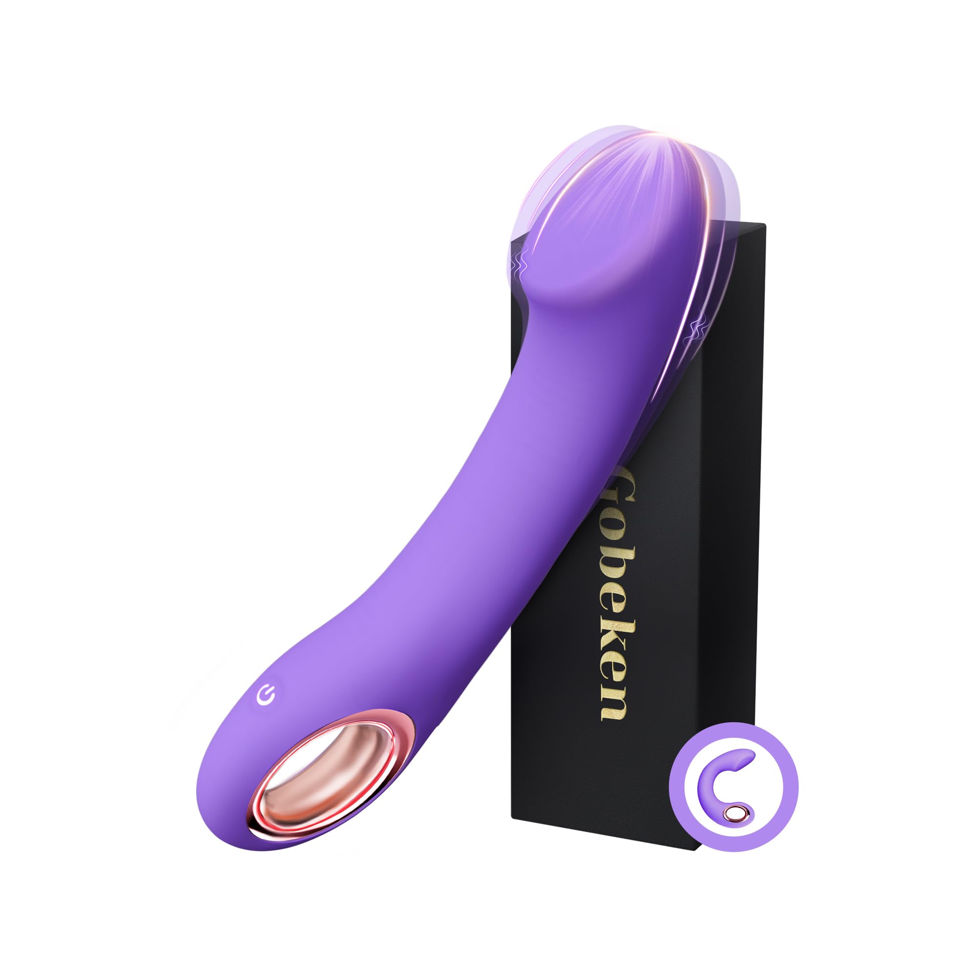 Gobeken Vibration für frauen Vibrator Dildo mit 10 Vibrationsmodi, Sex Spielzeug für die Frau Paare Männer, Vibratorensets für Frauen 30-Grad Winkeldesign, Sexspielzeug für Männer Liebeskugeln Lila
