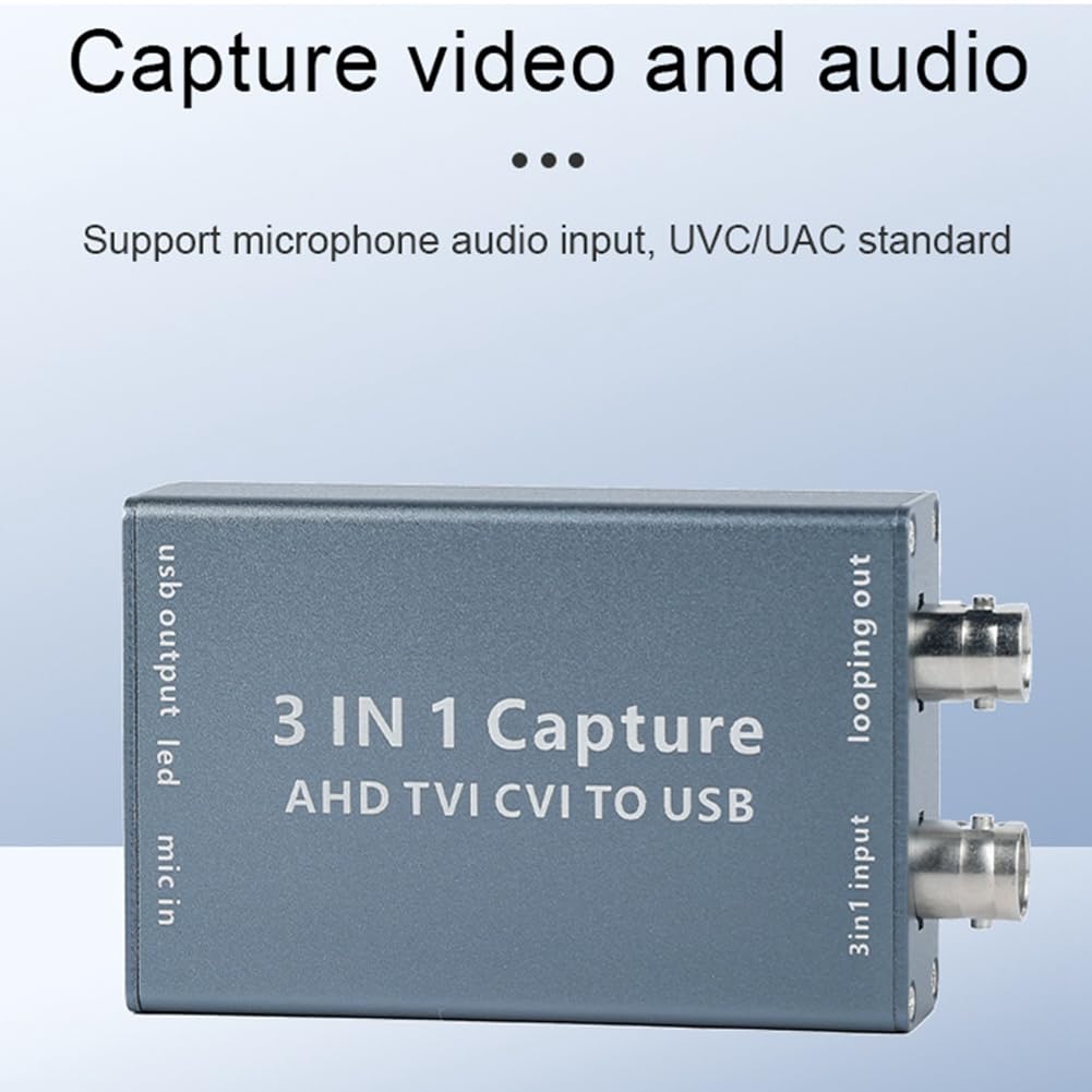 Scheda di Acquisizione Video AHD Scheda Video TVI CVI A USB 3.0 Scatola di Registrazione Video 1080P 60fps per Streaming Live Scheda Video TVI CVI