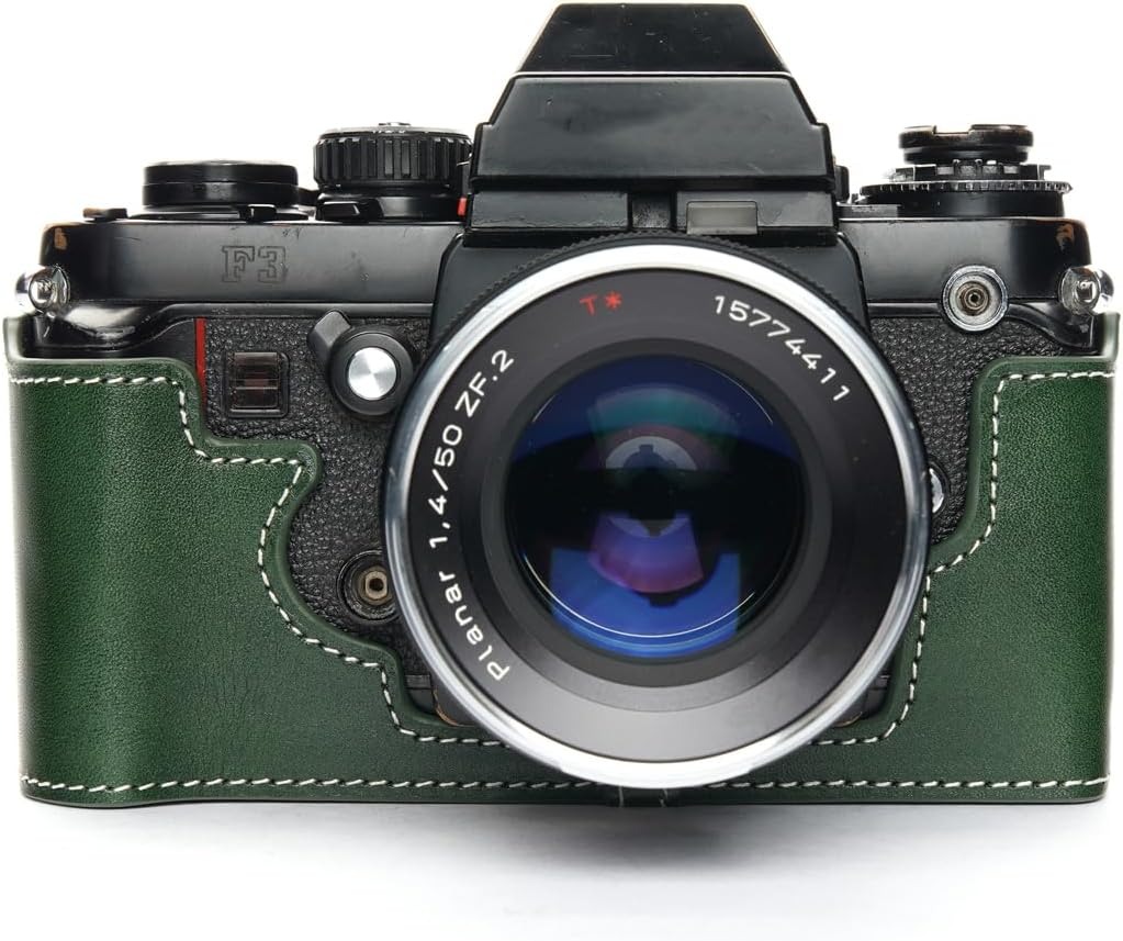 Handmade Leather Half Camera Case for Nikon F3 family