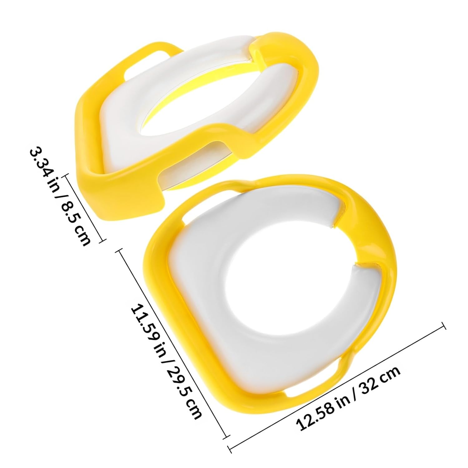 Potty Seat with Soft Cushion and Double Handles Toilet Seat with Splash Guard for Boys and Non-Slip Attachment for Home and Travel Use