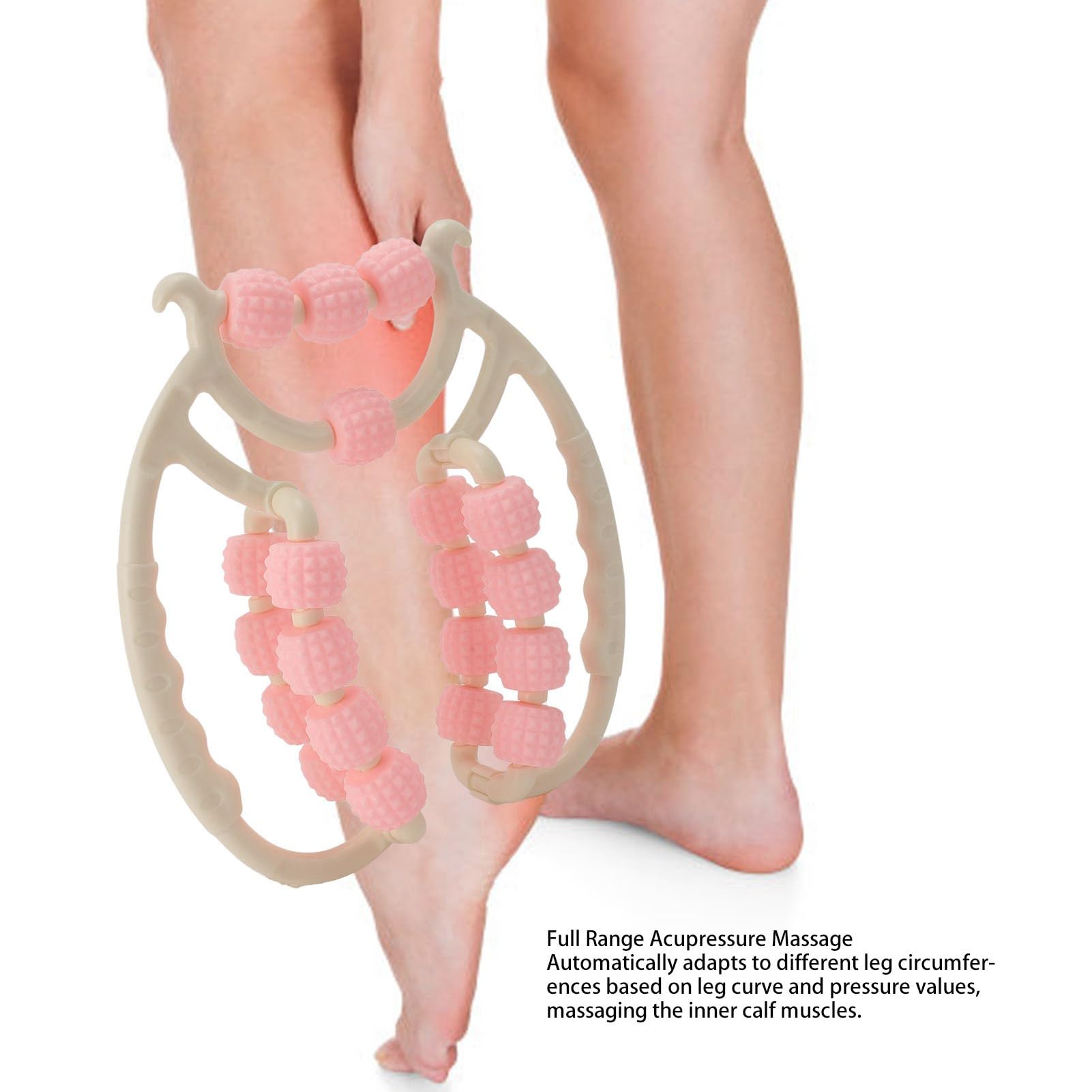 Rodillo circular para puntos gatillo musculares: herramienta ergonómica de masaje de tejido profundo para pantorrillas, piernas y brazos. Reduce el dolor muscular y mejora la flexibilidad.
