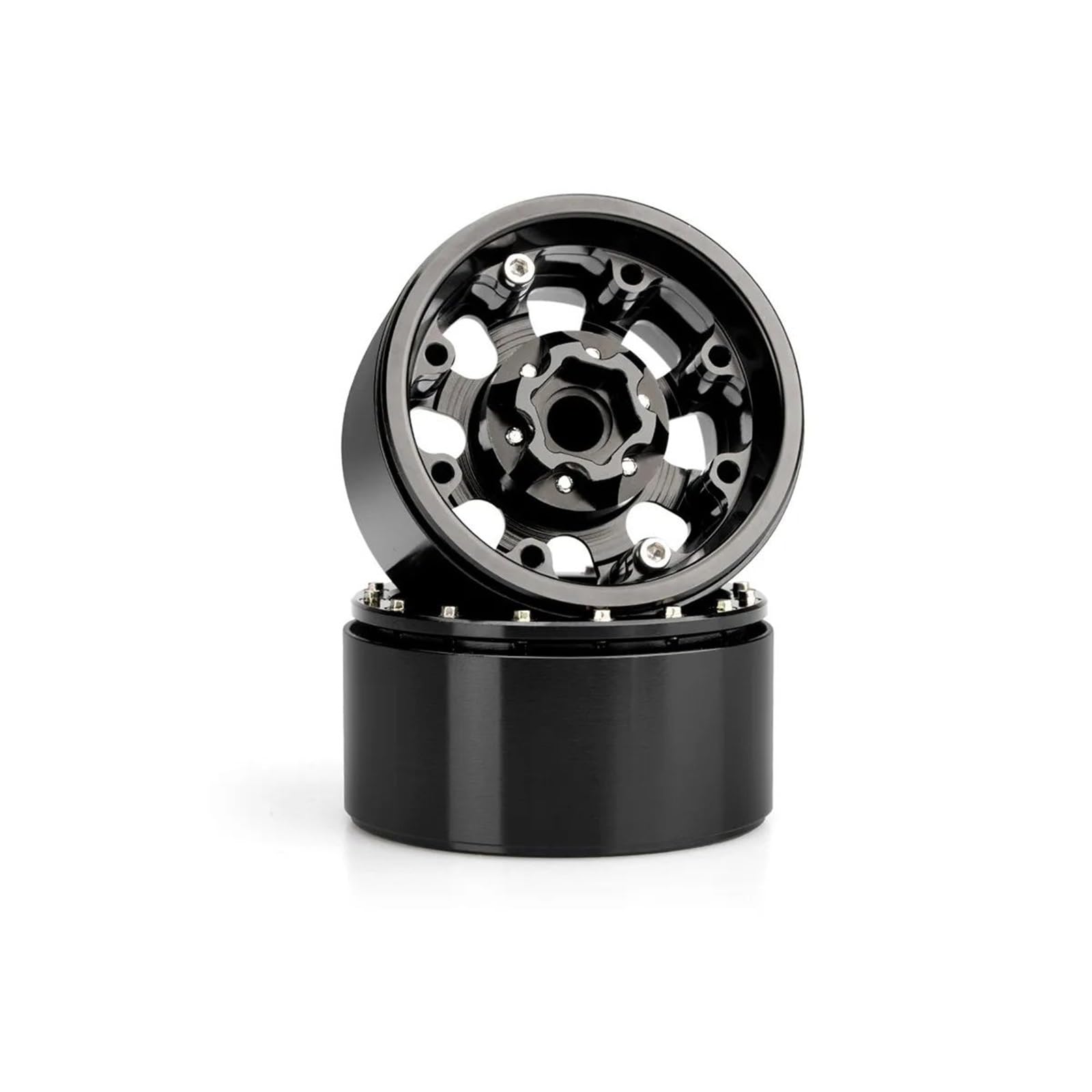 Modèles Améliorations RC pour Traxxas pour TRX4 pour TRX6 pour Axial pour SCX10 II III pour Wraith 1/10 RC Pièces Mise À Niveau Voiture Aluminium Beadlock 2. "Jante Roue