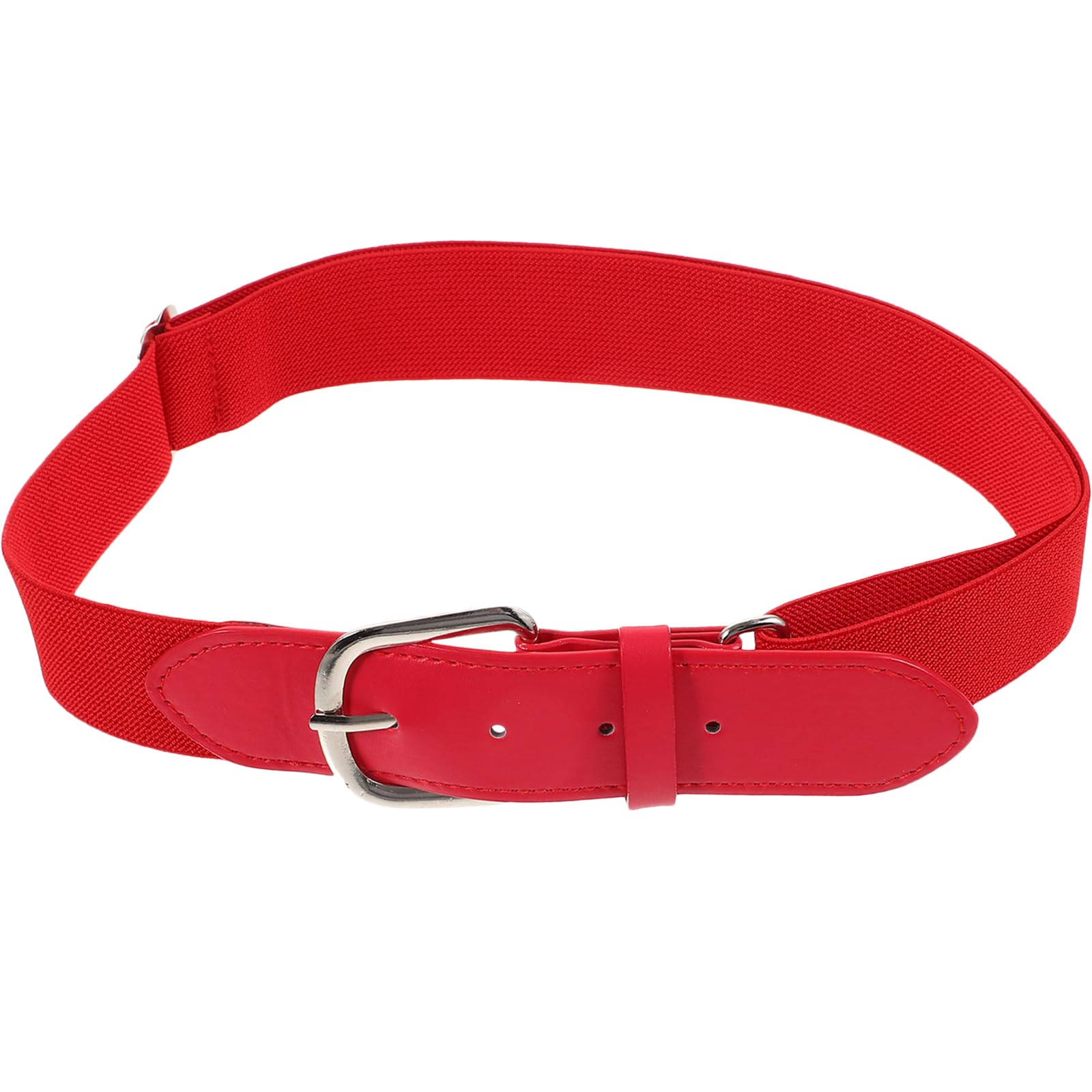 TENDYCOCO Cinturón Elástico Ajustable Para Béisbol Y Softbol Niños Jóvenes Cinturón Deportivo De Pu Rojo Para Jugadores De Béisbol