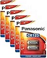 Set 5 blister x2 batterie al litio CR123A / CR17345 Original Panas.