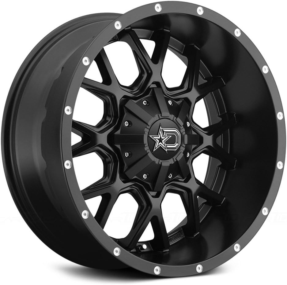 645B Wheel with Black Finish 18x9 5-4.5/5x5 10mm Offset