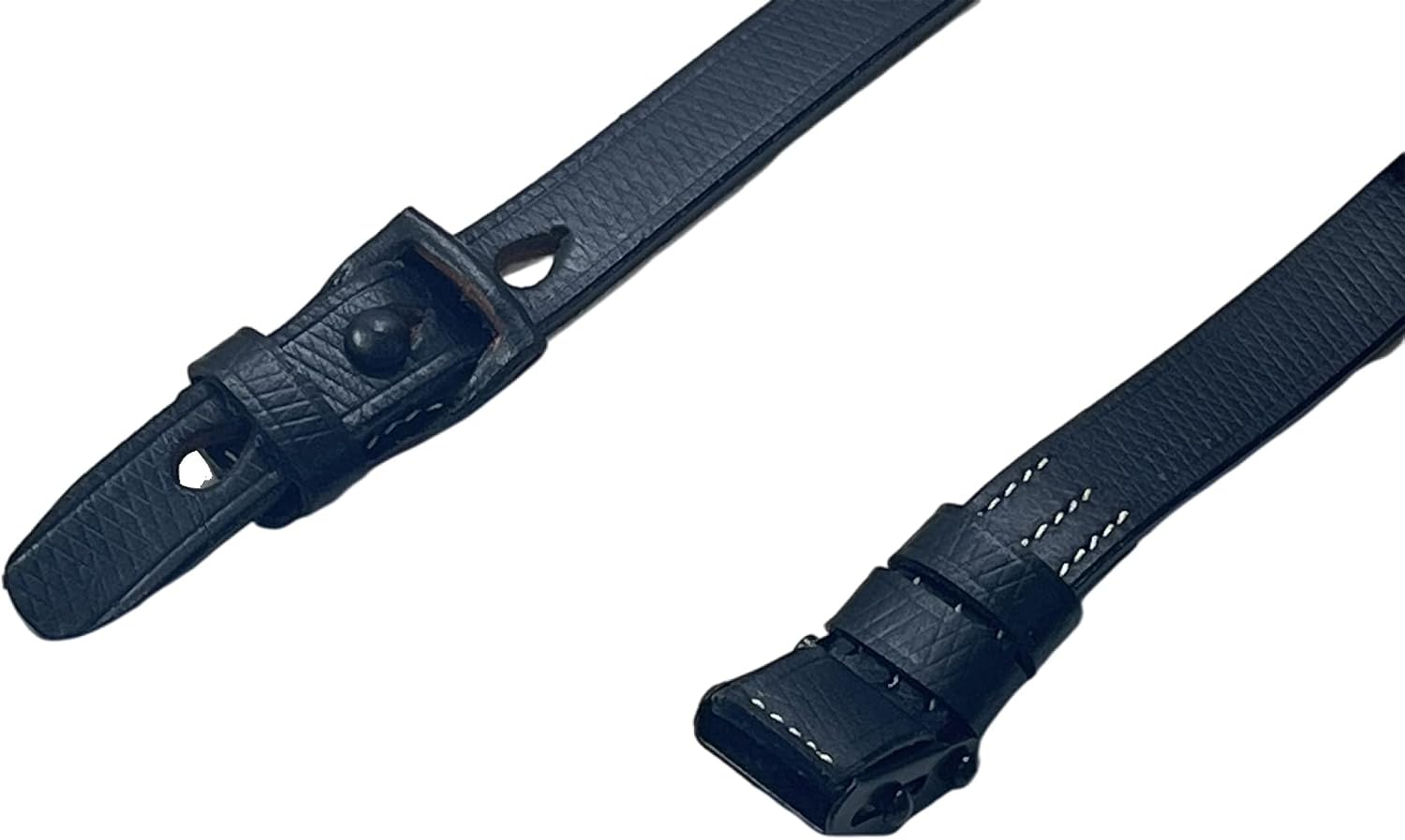 warreplica German Kar 98k K98 Leather Rifle Sling Premium Black Leather Construction Fits Mauser Kar 98, G41, G43, K43 Models WWII German Infantry Field Gear Reproduction Includes Keeper and Frosch