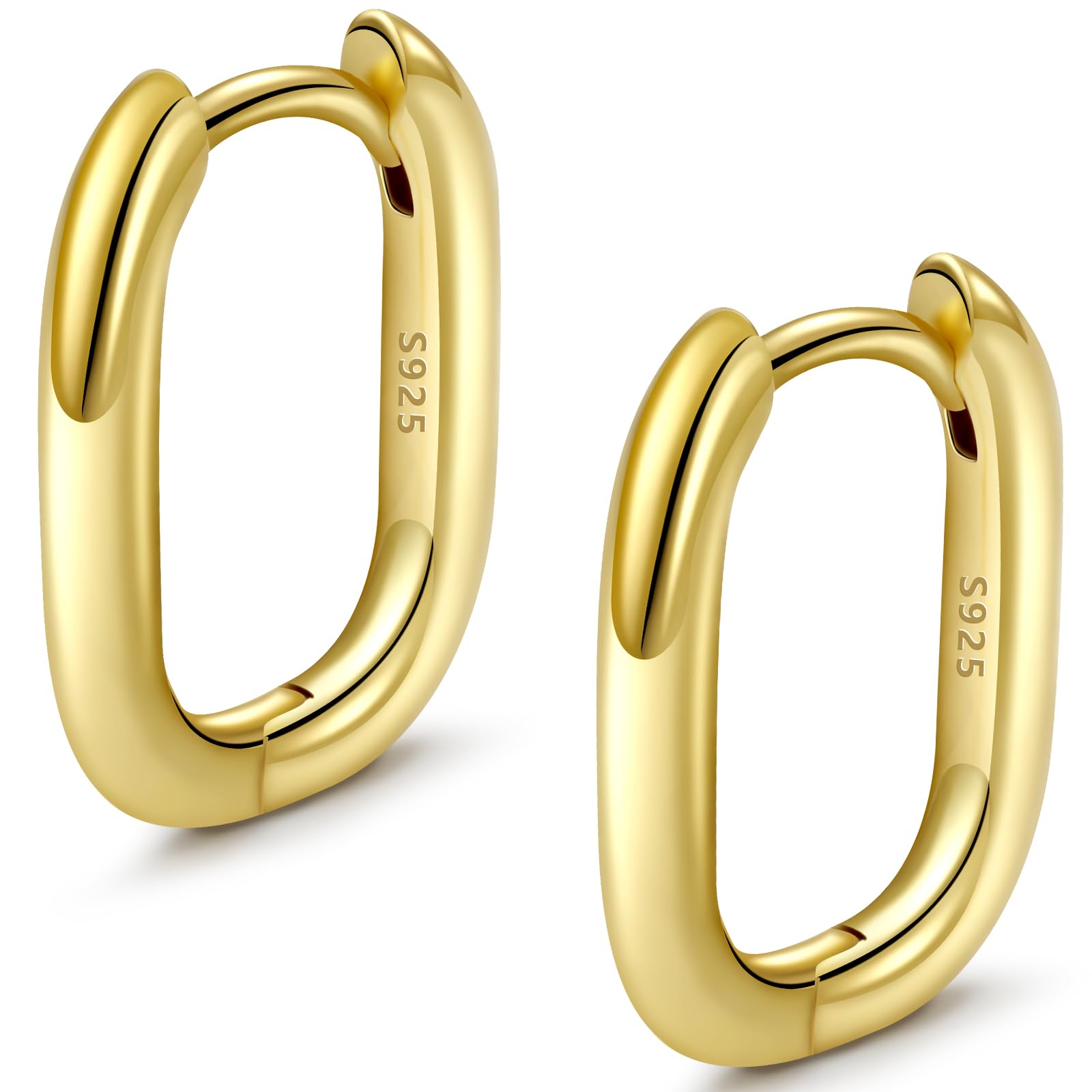 Orecchini Donna Cerchio Argento 925, Orecchini Donna Oro Oorecchini Cerchio Oro 18k Orecchini Uomo Cerchio Diamanti Orecchini Cuore Piccoli Earrings for Women Moda Gioielli Regali per Lei