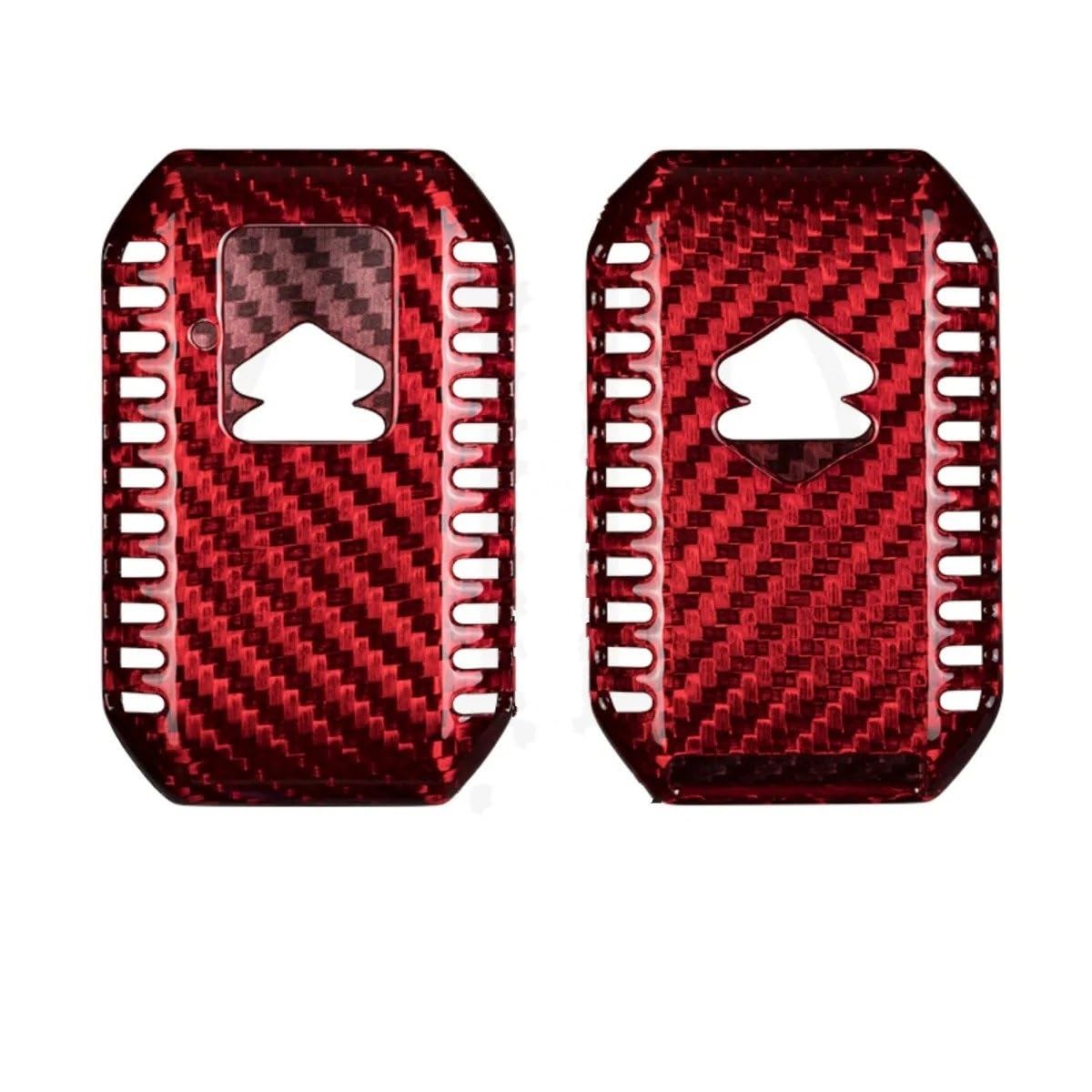 Guscio di copertura per chiave auto in fibra di carbonio a 2 pulsanti per Suzuki per Swift Maruti Dzire Ertiga Wagon R Monopoly Key Fob Cover per chiave auto(Red)
