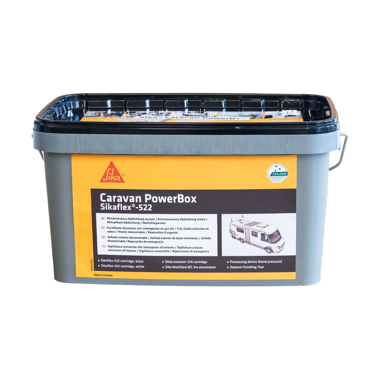 Sika - Sika Caravan PowerBox - Komplettset zum Dichten und Abdichten am Caravan - für viele Materialien - Innen und außen anwendbar - alterungs- und witterungsbeständig